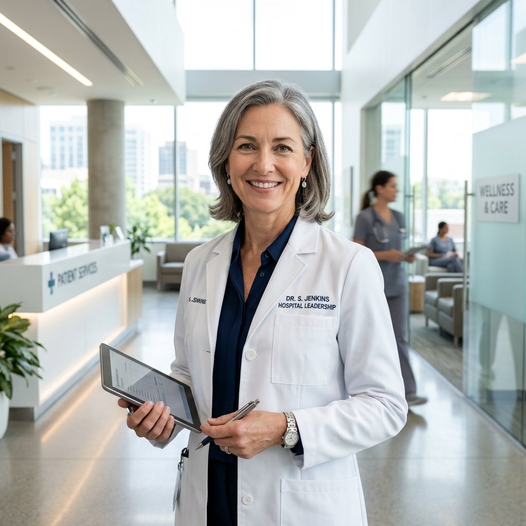Professional doctor in a modern hospital